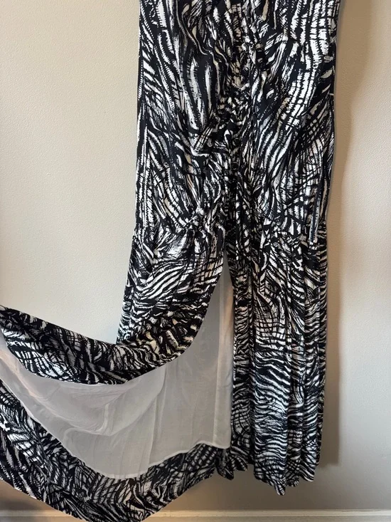 Anthropologie V-Neck Ruched Front Maxi Dress - Picture 10 of 10